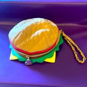 Betsey Johnson Cheeseburger Wristlet Purse